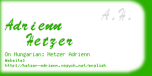 adrienn hetzer business card